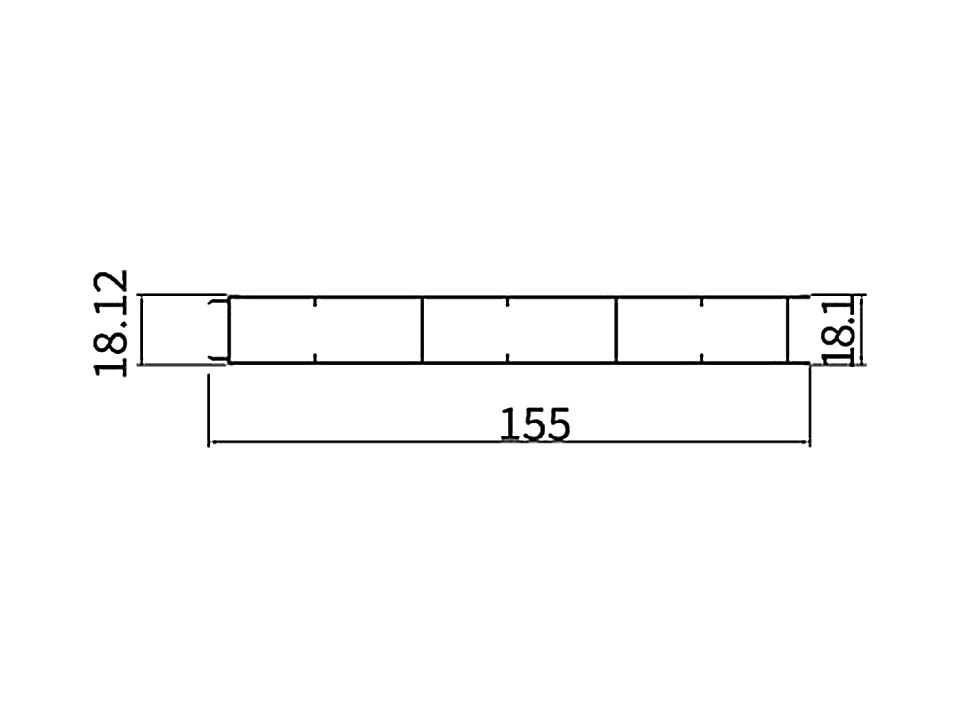 SC-03 — Средняя секция 150 мм, сечение, размеры в мм