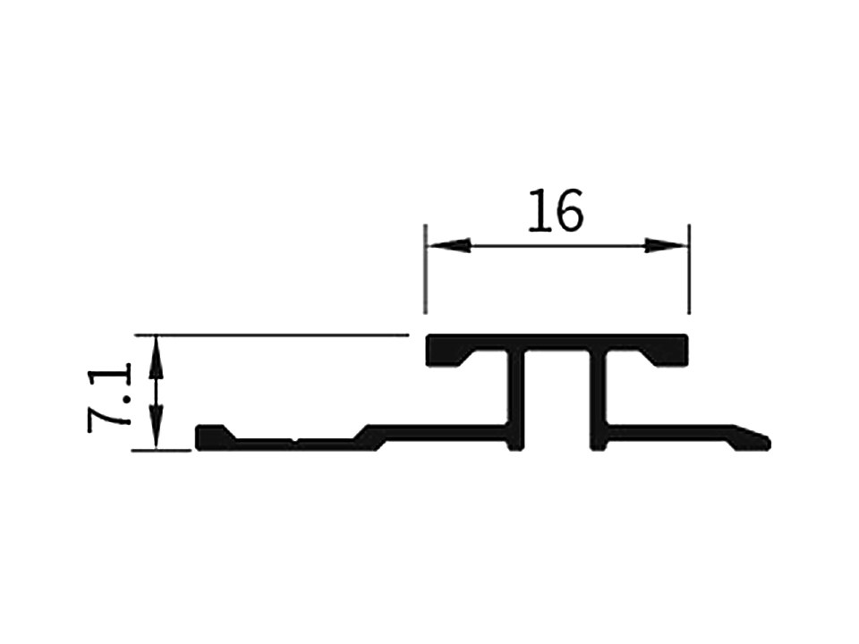 WR-15 — Естественный шов, сечение, размеры в мм