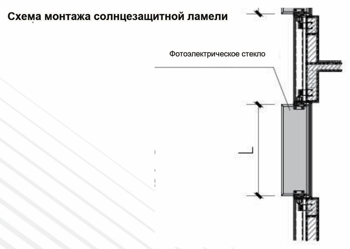 Ламель на большом вылете