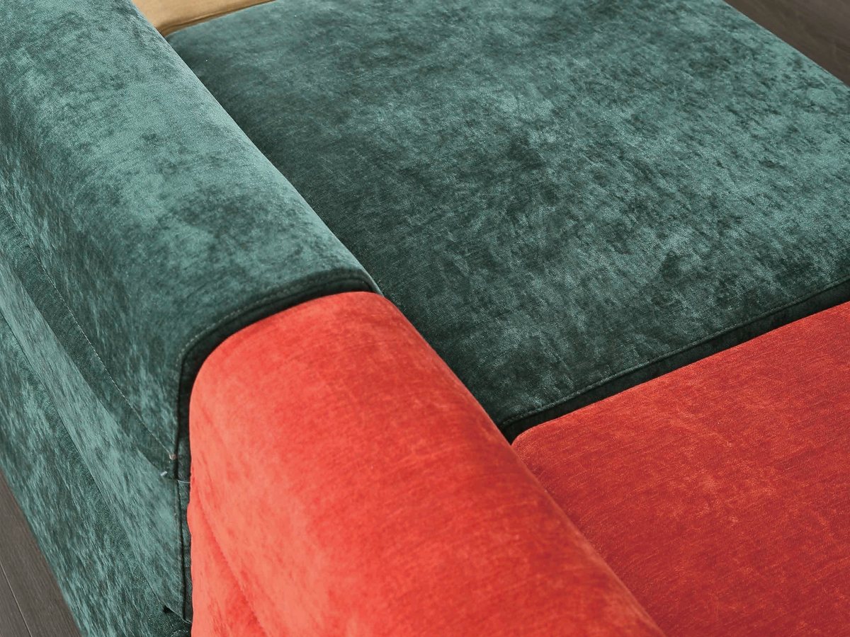 КД-23 — Складные модули с откидной спинкой-клином: стык модулей крупно