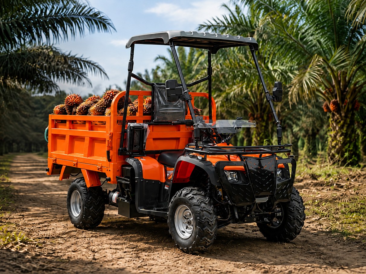 БГ-01: грузовой квадроцикл 229 см³, кузов 600 кг, 2WD, на плантации