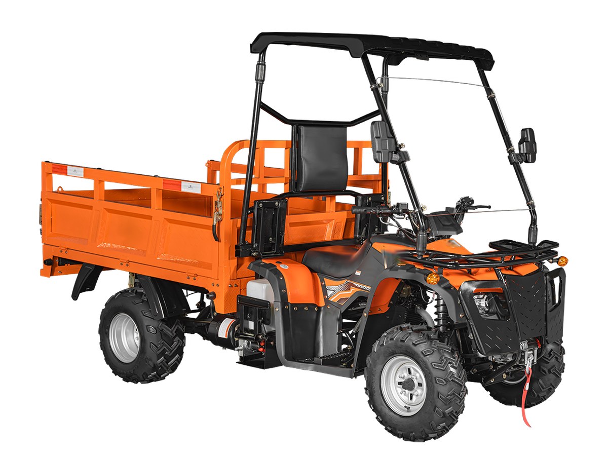БГ-02: грузовой квадроцикл 275 см³, кузов 600 кг, 2WD, вид спереди сбоку