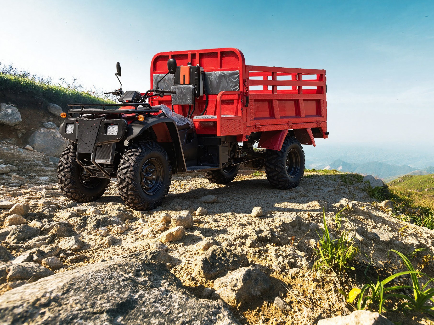 БГ-05: грузовой квадроцикл 275 см³, длинный кузов 600 кг, 2WD, в горах