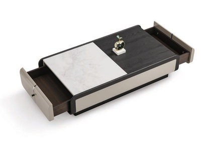 LS-2601 — ТВ-тумба и журнальный стол, ящики стола выдвинуты