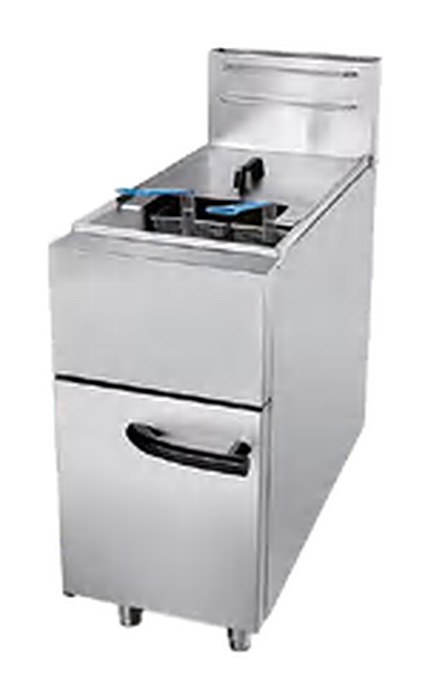 KAZH-3GF — газовые фритюры на 6–40 литров: напольные и настольные, напольный фритюр на 1 ванну