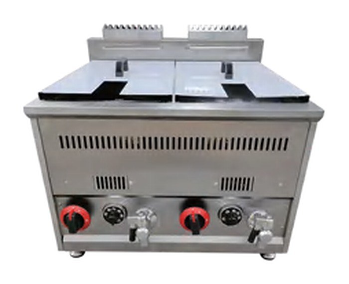 KAZH-3GF — газовые фритюры на 6–40 литров: напольные и настольные, настольный фритюр на 2 ванны
