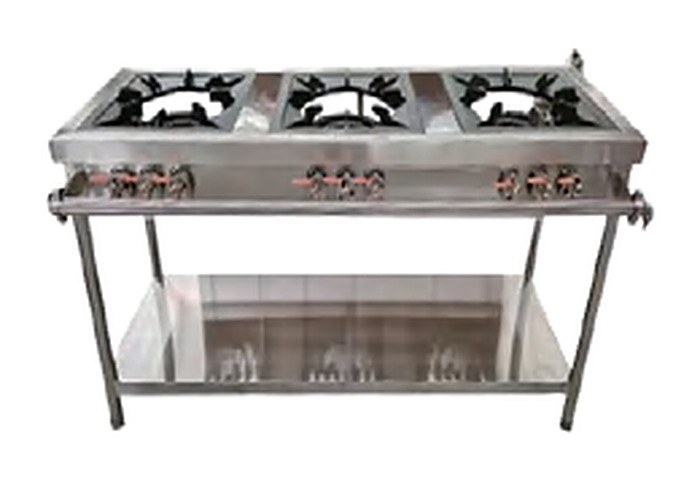 KA-GB — газовые плиты на опорах: на 3 и 6 конфорок, под воки и казаны, плита на 3 конфорки на опорах