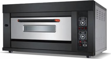 YCQ-D1 — газовые печи в чёрном титановом корпусе, печь на 2 противня
