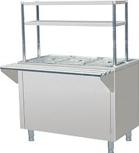 KZ-GN — раздаточные тележки на гастроёмкости, раздаточный прилавок с надстройкой