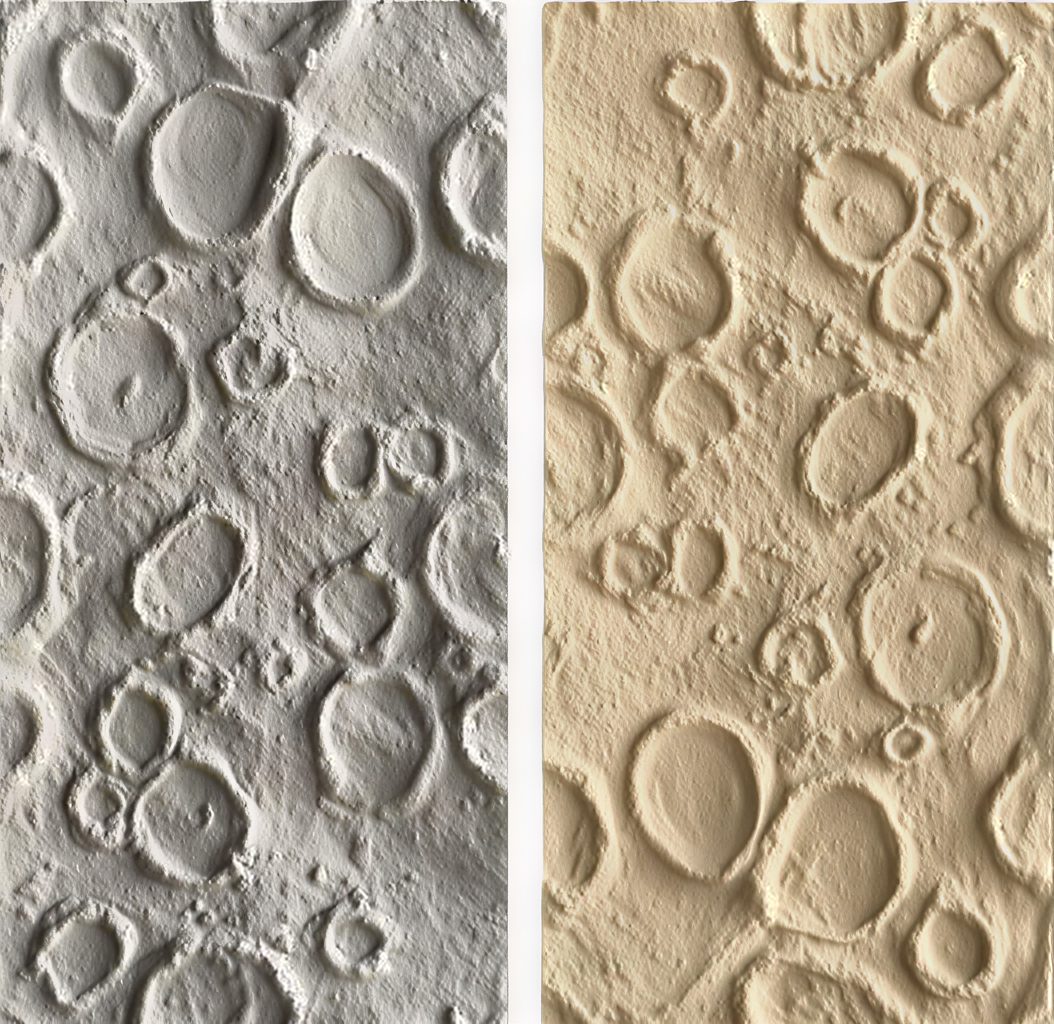 Лунный камень, мелкие кратеры: образцы PU-044