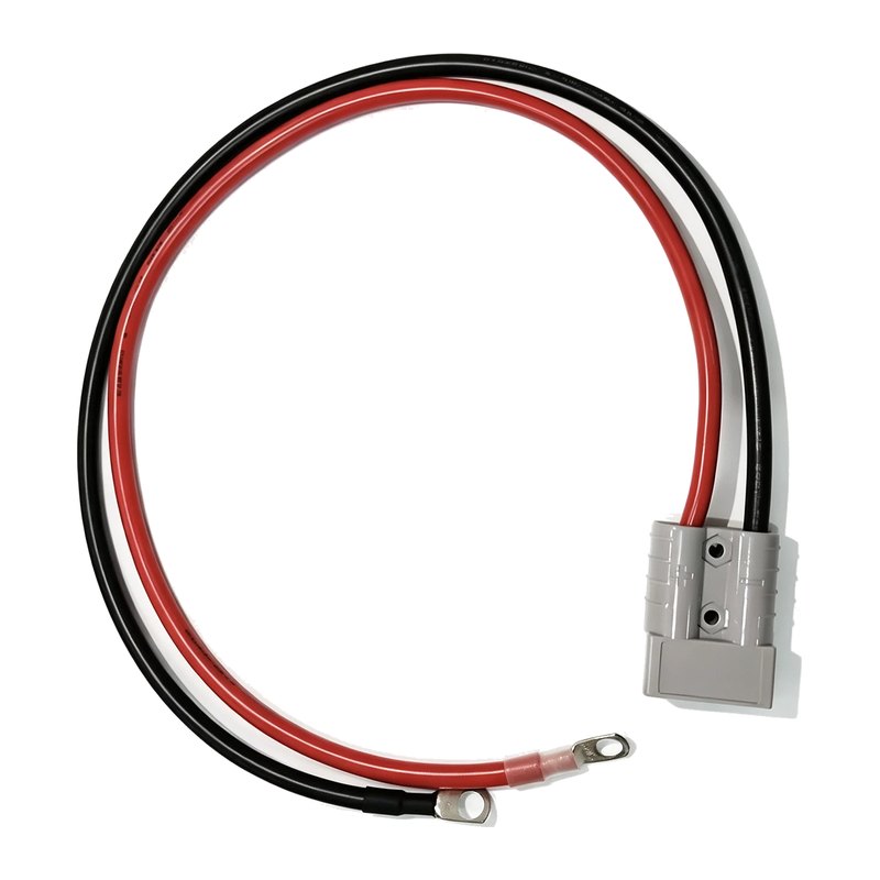 Кабель с разъёмом Anderson 50 А и наконечниками, 8 AWG — короткий