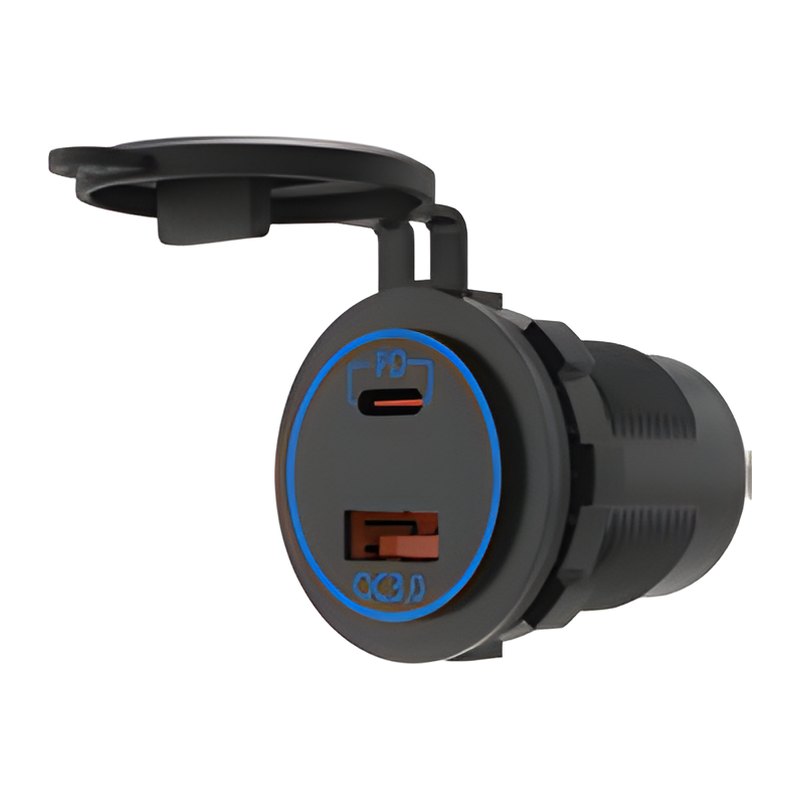 USB-розетка USB-C PD + QC 3.0 — общий вид