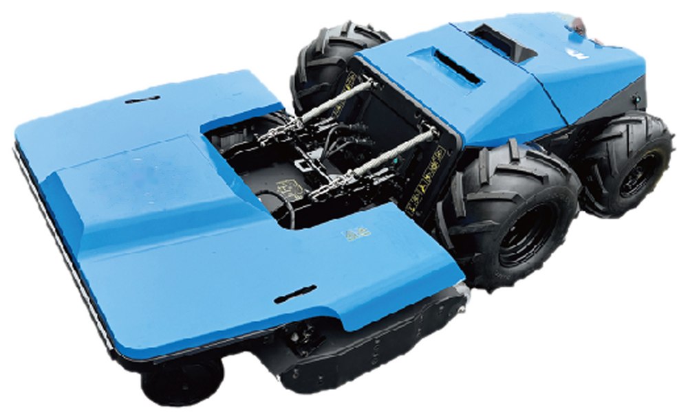 RCM-1200E — радиоуправляемая колёсная косилка с электроприводом