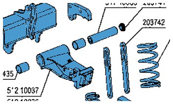317 10066 — Детали дисковых борон Rubin и Karat