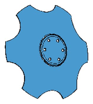 349 0455 — Детали дисковых борон Rubin и Karat