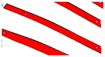 041874A / 041875A — Детали корпусов: лемеха, полевые доски, крепёж