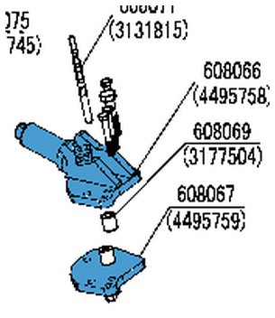 608074 / 608075 — Колёса, тяги и плиты плугов
