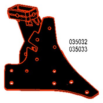 035032 / 035033 — Корпуса S400, C400, K400, T500 и плуг 1LFT-170A