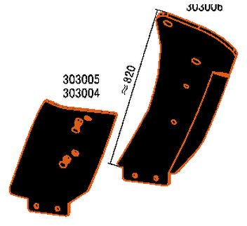 303005 / 303004 — Детали глубокорыхлителей