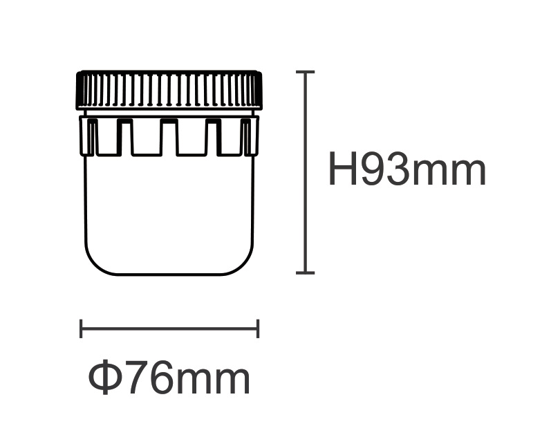 CUP-350 — стакан 350 мл, чертёж из каталога