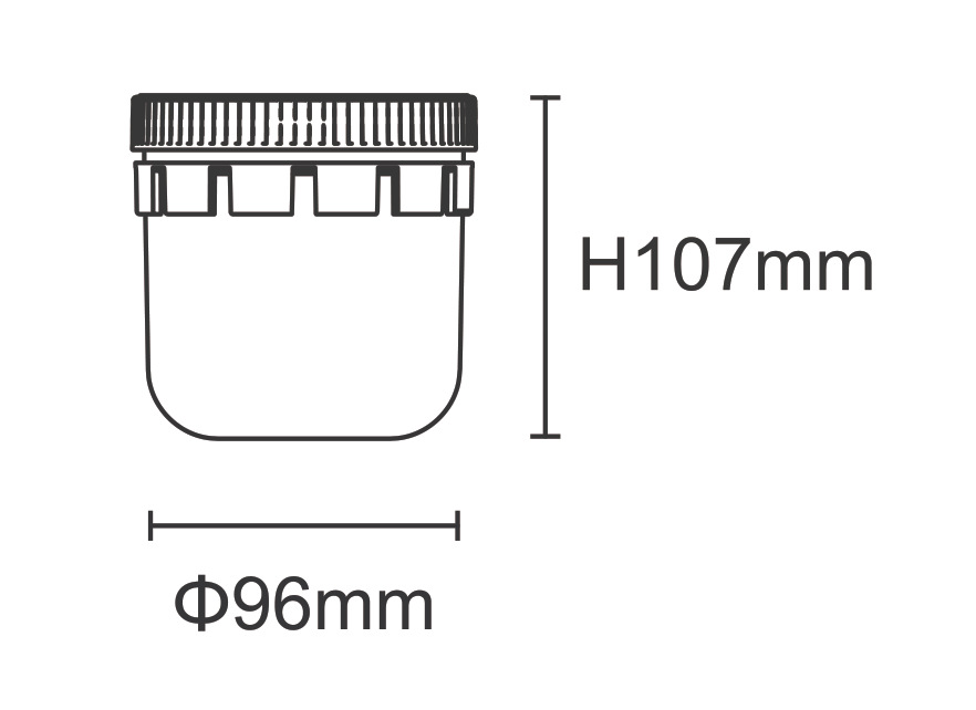 CUP-700 — стакан 700 мл, чертёж из каталога