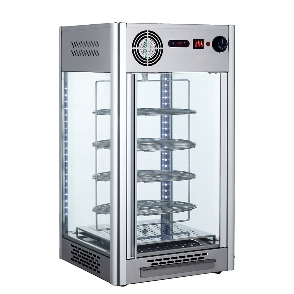 TV-108L — настольная тепловая витрина с вращающимися полками, 108 л