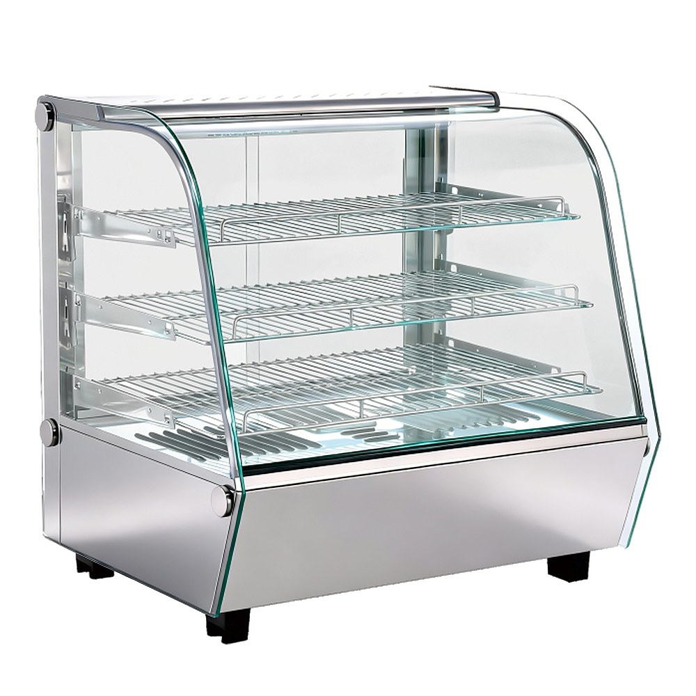 TV-120L — настольная тепловая витрина с задней раздвижной дверью, 120 л