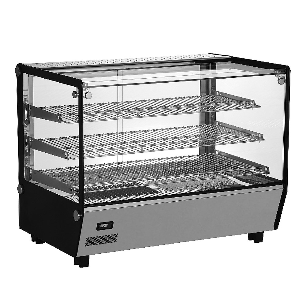 TV-120L-5 — настольная тепловая витрина с задней раздвижной дверью, 120 л