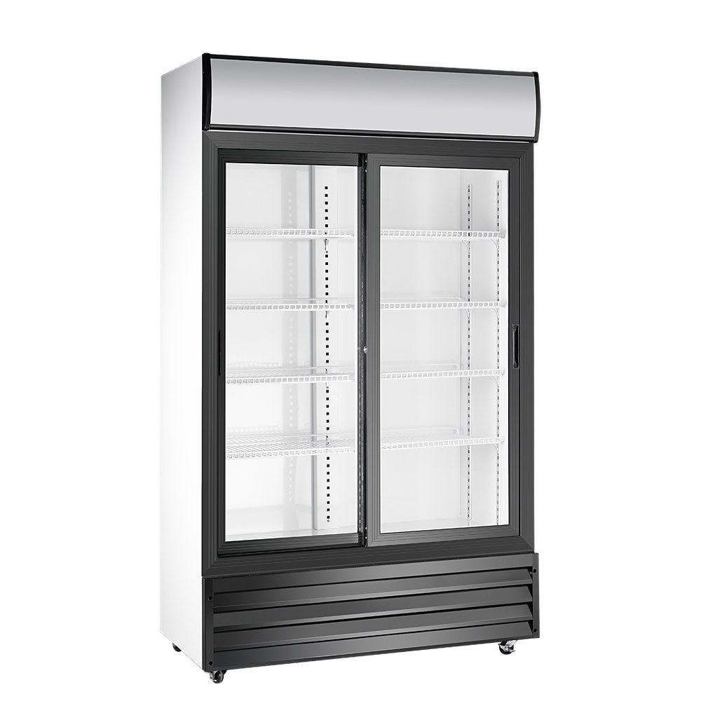KK-600WA-B — шкаф с раздвижными дверями и коробом, 940 мм, на кадре двухдверный шкаф линейки