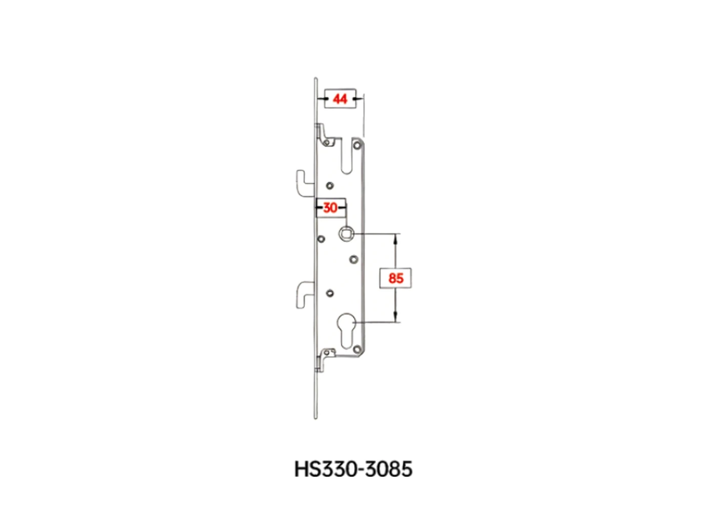 Размерная схема · HS330-3085