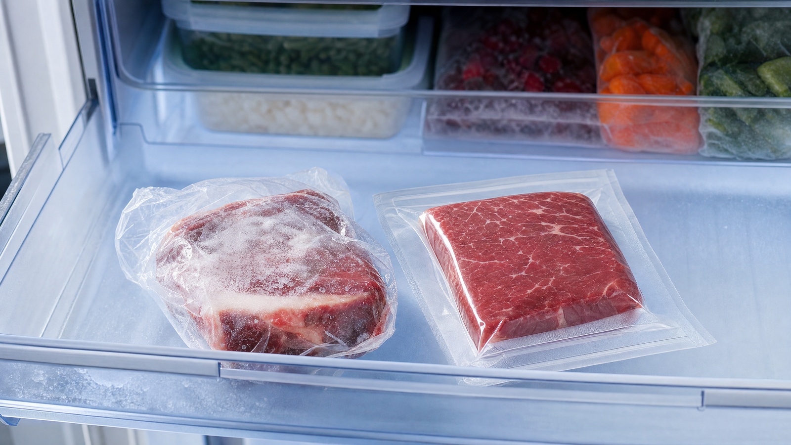 Морозный ожог на продуктах: опасно ли это и как замораживать правильно