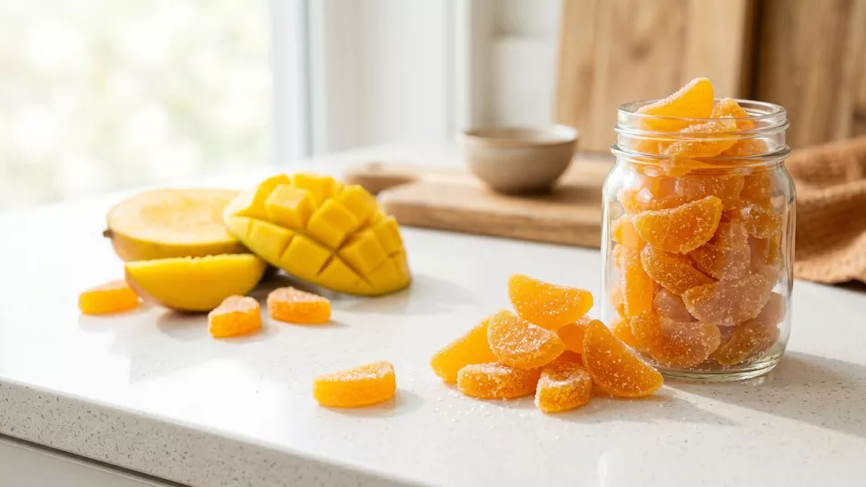Мармелад дольки сочного манго Sugar 2,5 кг: азиатские сладости оптом