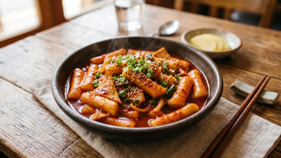 Yopokki Spicy and Sweet: рисовые клёцки токпокки оптом