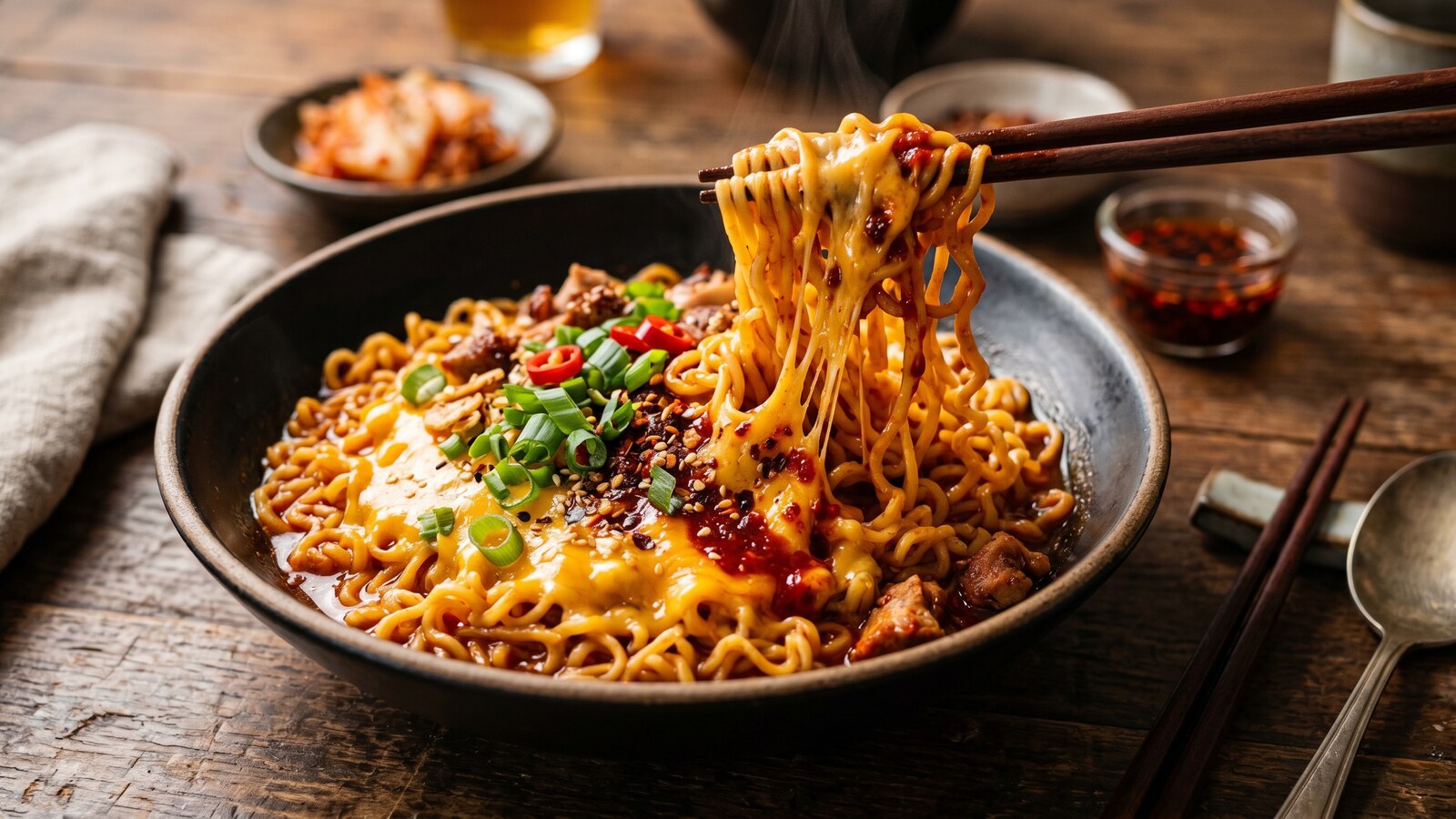 Корейская лапша Samyang Buldak сыр: гид по острому раменю
