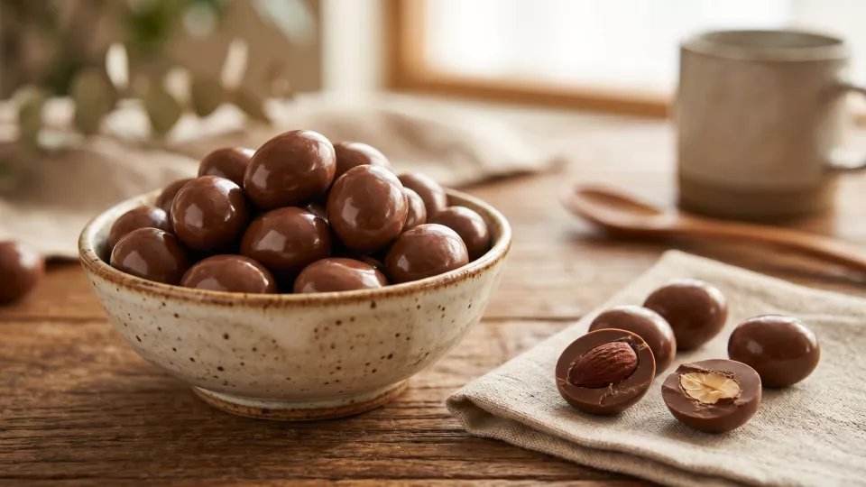 Lotte Almond Choco Ball: миндаль в шоколаде из Кореи