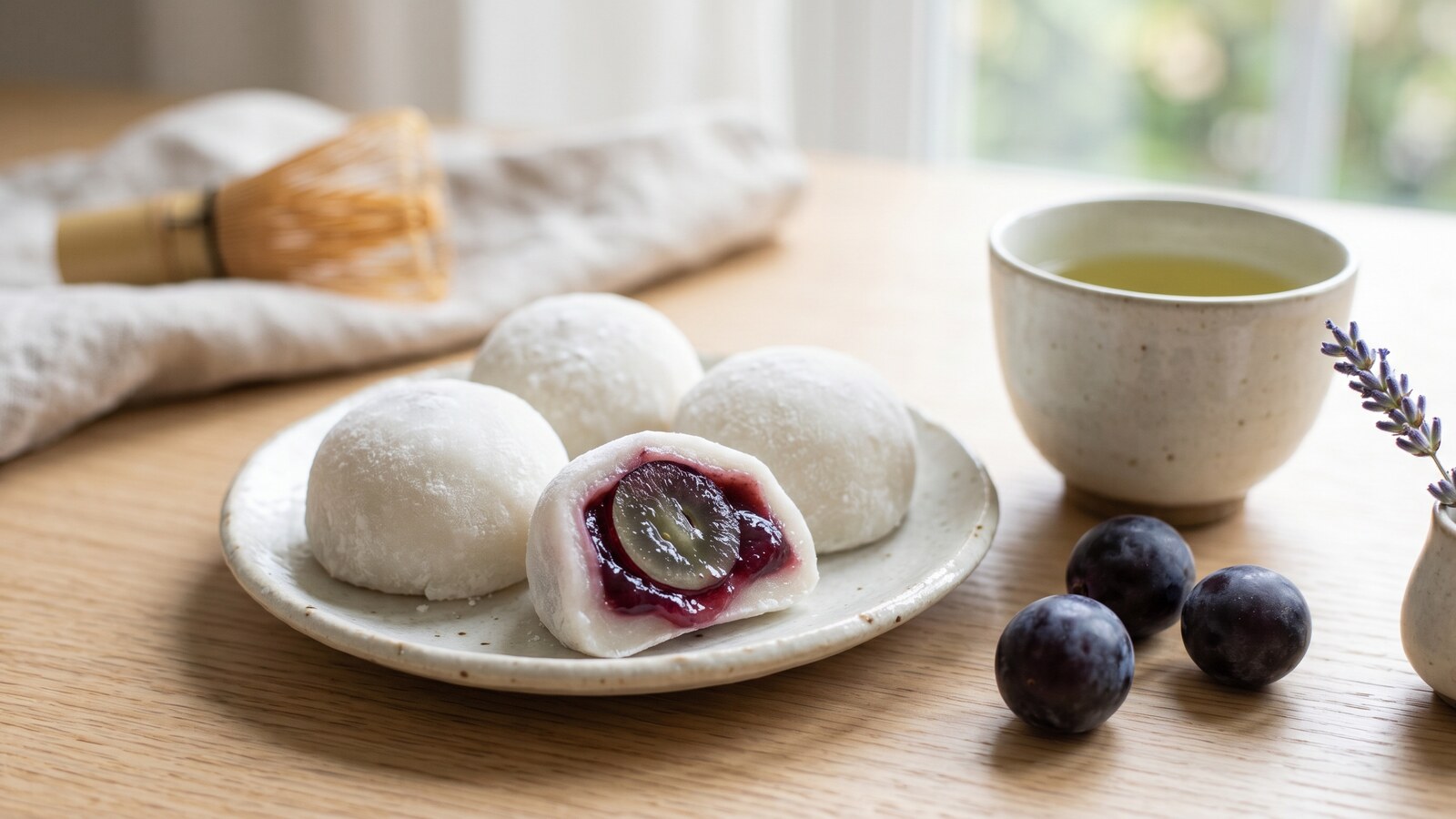 Моти Gongfu Songshu Mochi с виноградным джемом, 180 гр