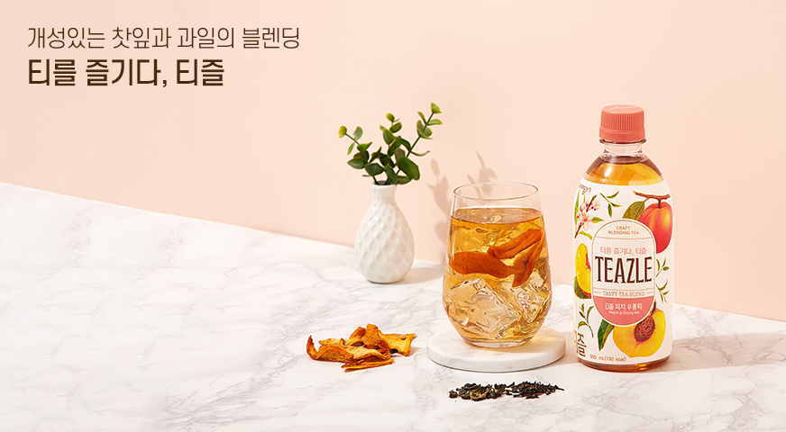 Woongjin Teazle Peach Oolong Tea Напиток чайный Персиковый улун 500мл по цене 154 руб в 6042