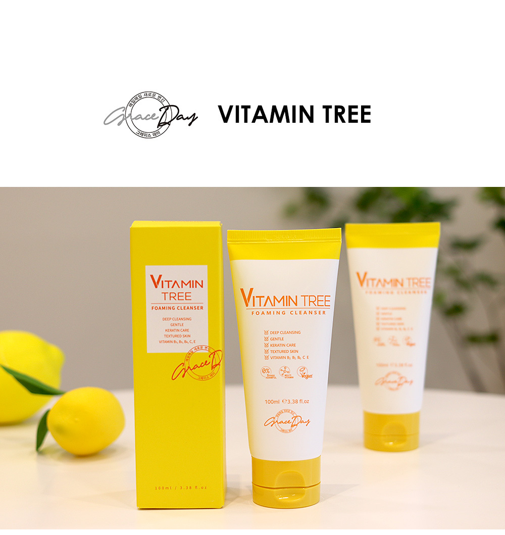 Пенка для умывания grace. Vitamin Tree для умывания. Бумажная косметика пенка для умывания. Grace Day Vitamin Tree Cream. Grace Day крем.