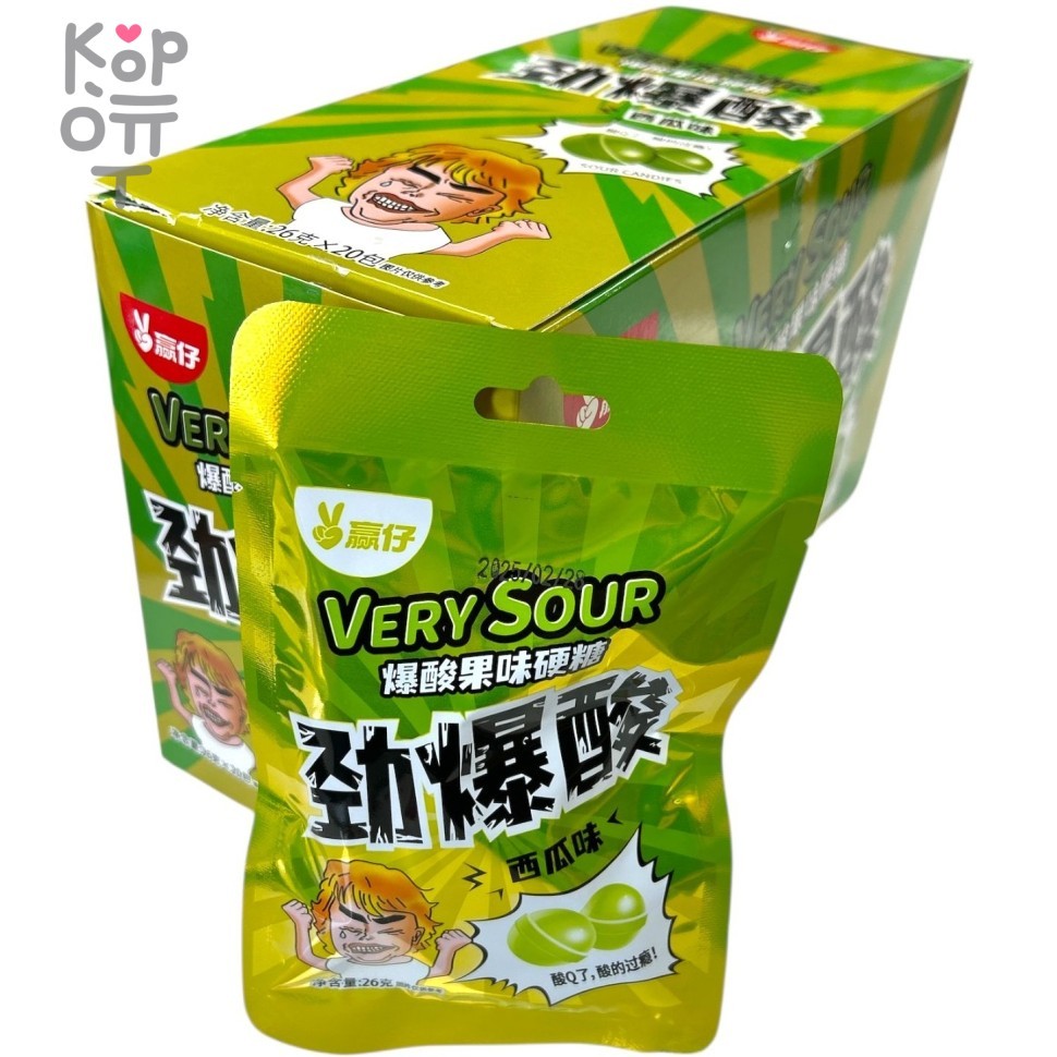 Возмутительно кислые конфеты PlayBoy - Кислотная атака со вкусом Арбуза, купить с доставкой на дом фото 1 &mdash; Корейские товары для всей семьи(КорОпт)