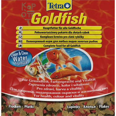 TetraGoldfish корм в хлопьях для всех видов золотых рыбок 12гр. (sachet)