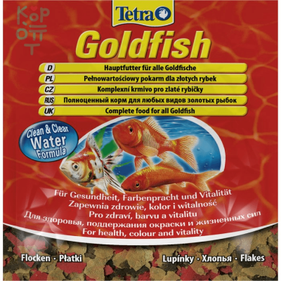 TetraGoldfish корм в хлопьях для всех видов золотых рыбок 12 г (sachet)
