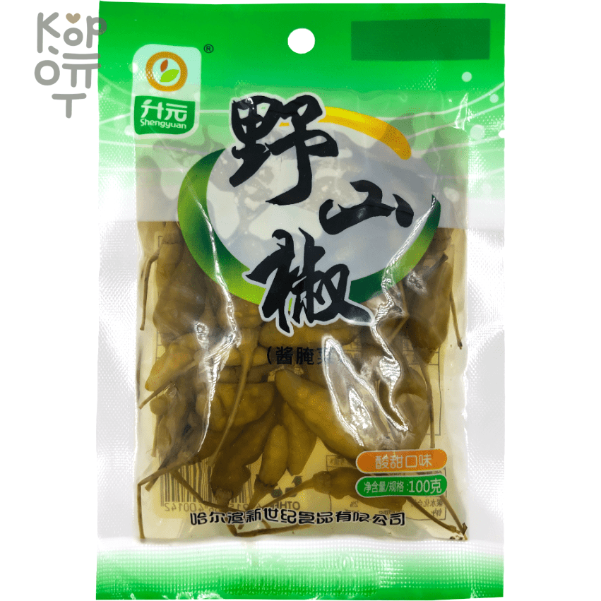 Перец ЧИЛИ маринованный зеленый, Shengyuan, 100гр., купить с доставкой на дом фото 1 — Корейские товары для всей семьи(КорОпт)