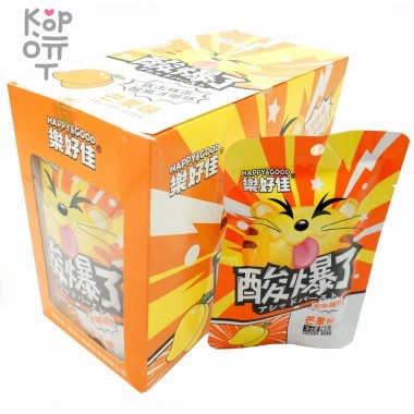 Кислая карамель Happy&amp;Good Sour Candy - со вкусом Манго &mdash; Корейские товары для всей семьи(КорОпт)