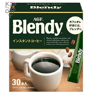 AGF Blendy Stick Coffee Special Blend - Кофе растворимый в стиках 30шт. 60гр. — Корейские товары для всей семьи(КорОпт)
