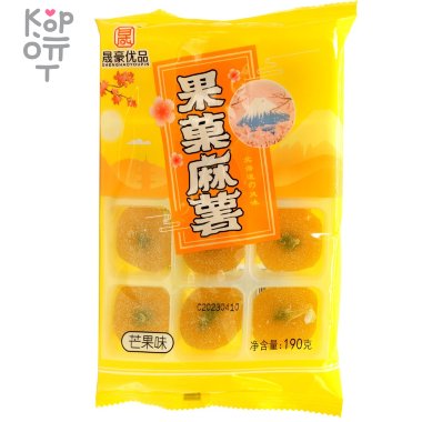 Моти Ветка Сакуры Shenghaoyoupin Mochi со вкусом Манго, 180гр. — Корейские товары для всей семьи(КорОпт)