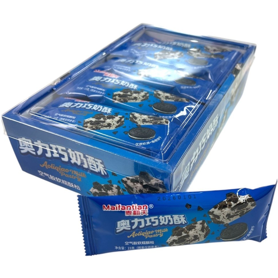 Maifaitian Crisp Cakes - Печенье полное энергии со вкусом Аолицяо Молока, купить с доставкой на дом фото 1 &mdash; Корейские товары для всей семьи(КорОпт)