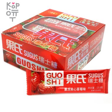 Жевательные конфеты Guo Shi sugus со вкусом Клубники &mdash; Корейские товары для всей семьи(КорОпт)