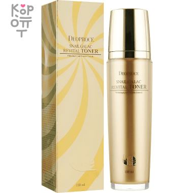 Deoproce Snail Galac-Tox Revital Toner - Антивозрастной тонер с муцином улитки 130мл. — Корейские товары для всей семьи(КорОпт)