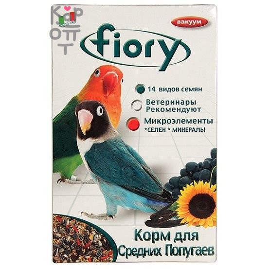 FIORY корм для средних попугаев Parrocchetti African 800гр.