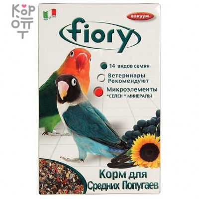 FIORY корм для средних попугаев Parrocchetti African 800гр.